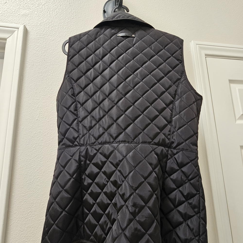 Ralph Lauren Black Quilted Vest - Picture 2 of 4